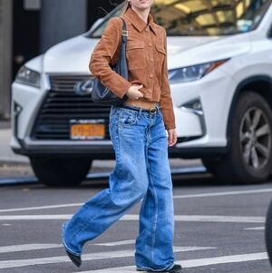 Spring 2026 Trend Vinatge GAP Tan Leather Jacket